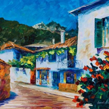 House On The Hill — Print On Canvas By Leonid..