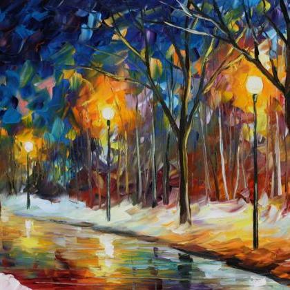 Ice Path — Print On Canvas By Leonid Afremov -..
