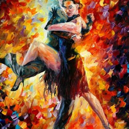 Joyful Tango — Print On Canvas By Leonid Afremov..