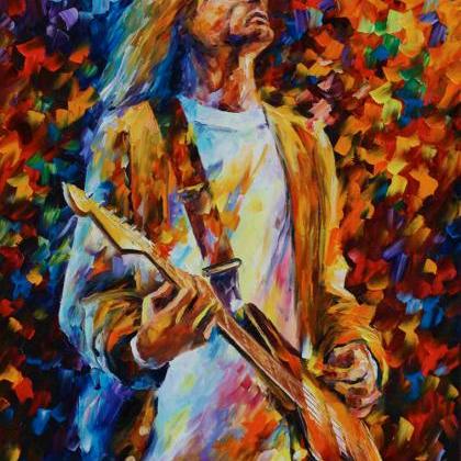 Kurt Cobain — Print On Canvas By Leonid Afremov..