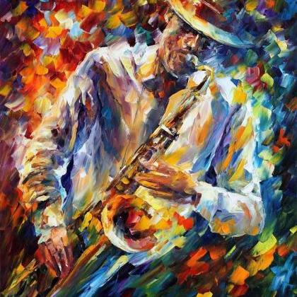 Late Music — Print On Canvas By Leonid Afremov -..