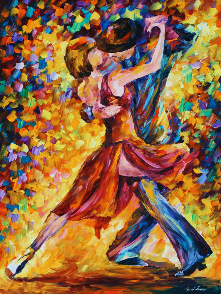 In The Rhythm Of Tango — Print On Canvas By Leonid Afremov - Size 30" X 40" (75cm X 100cm)