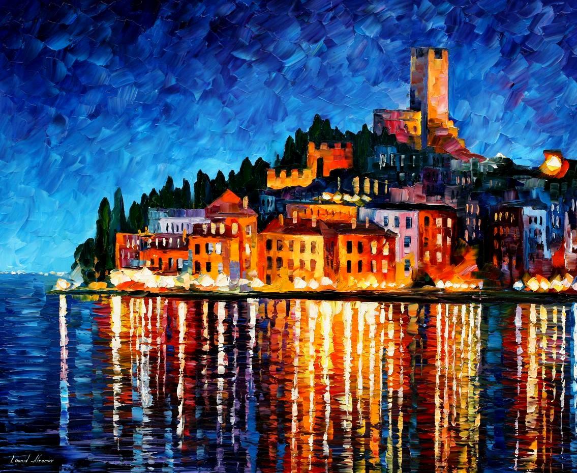 Italy - Verona — Print On Canvas By Leonid Afremov - Size 36" X 30" (90cm X 75cm)