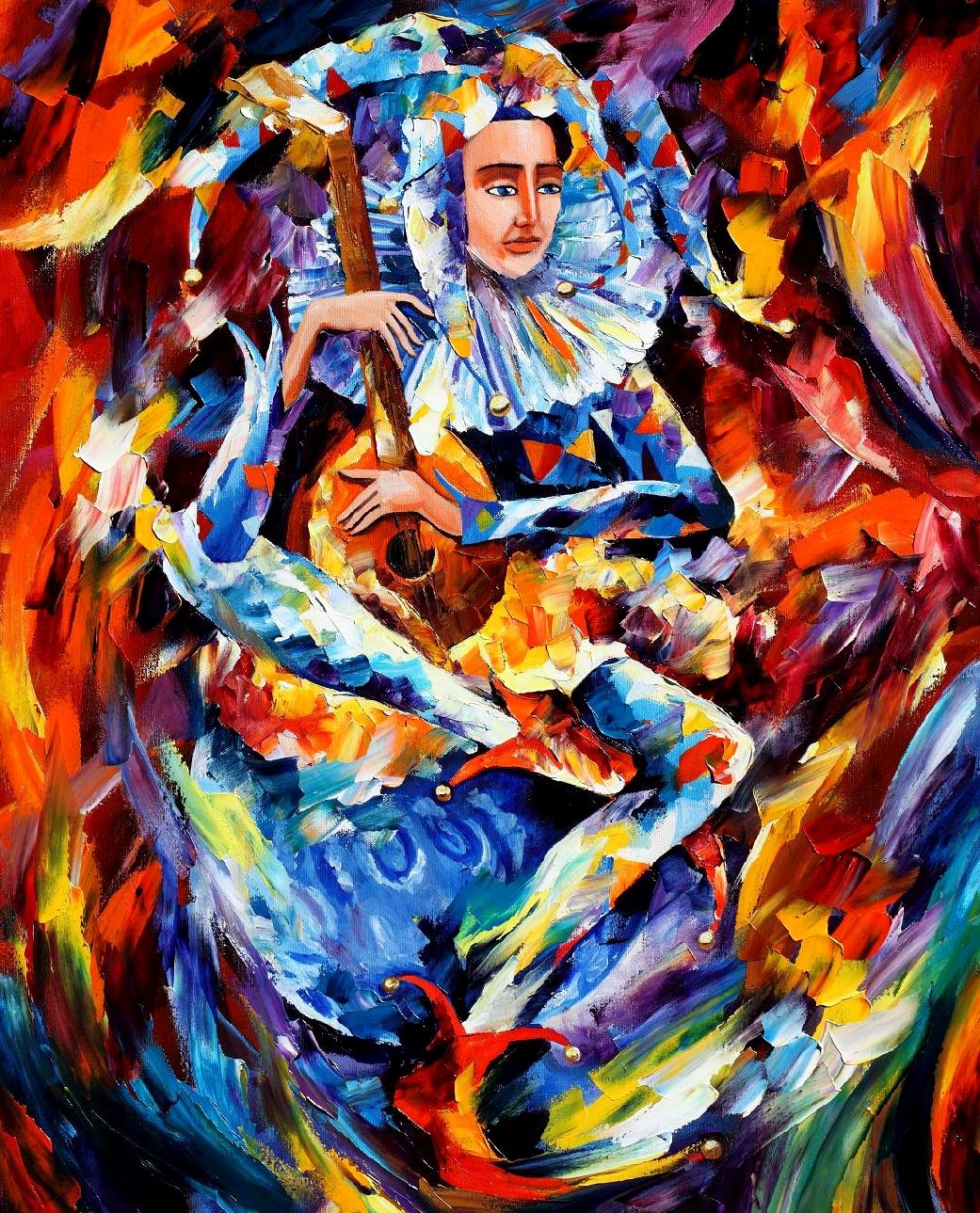 Jester — Print On Canvas By Leonid Afremov - Size 24" X 30" (60cm X 75cm)